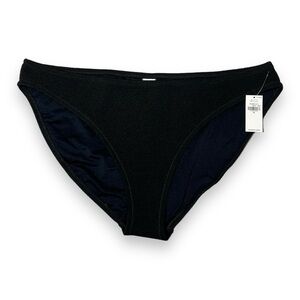 Old Navy Women’s Classic Pucker Bikini Swim Bottoms Black Jack Size XL